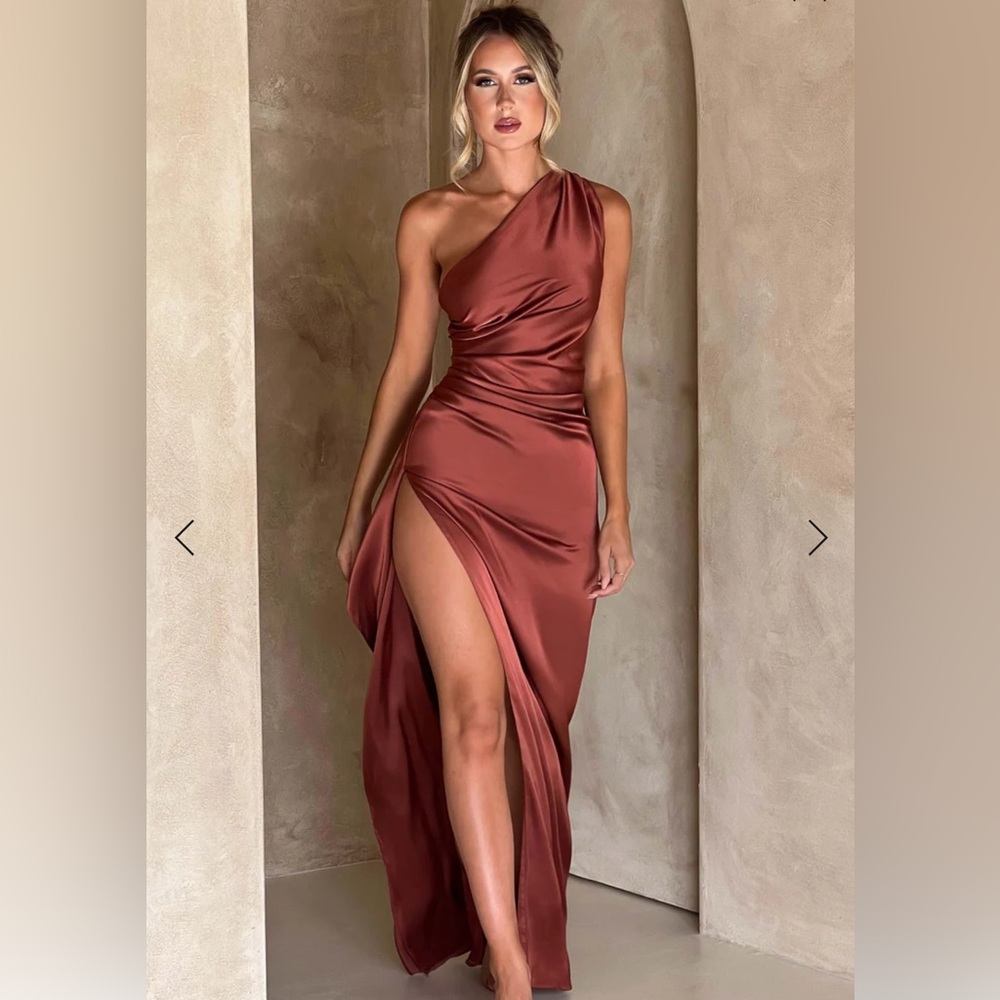Babyboo Fashion Ariel dress in Rust
